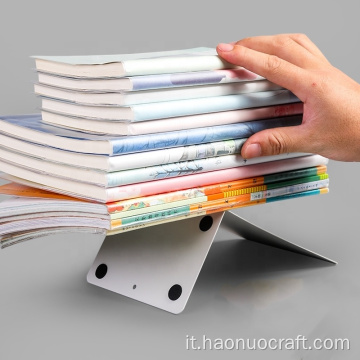Scaffale per libri con decorazione creativa da tavolo semplice in metallo
